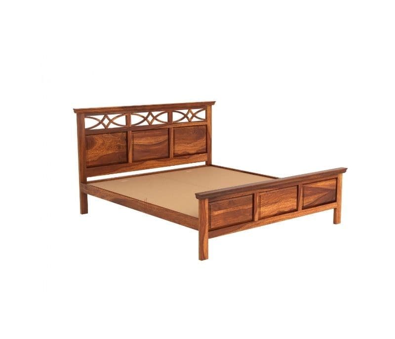 Image 5 for Martha Sheesham Cot Premium Solid Sheesham Wood Honey Finish (SCV _PKU)