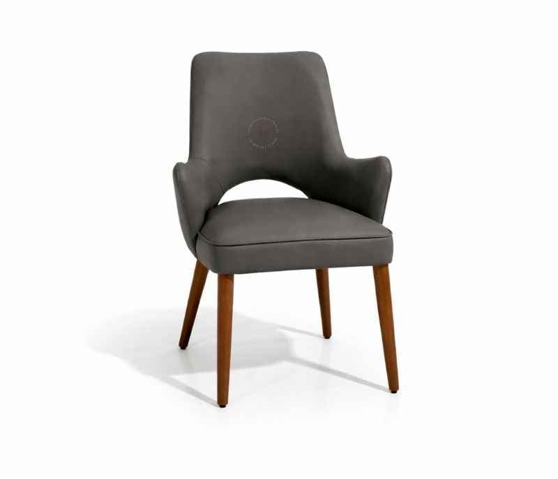Image 4 for 689 6 Seater Imported Marble Dining Set with Premium Leatherette Upholstery (WH)