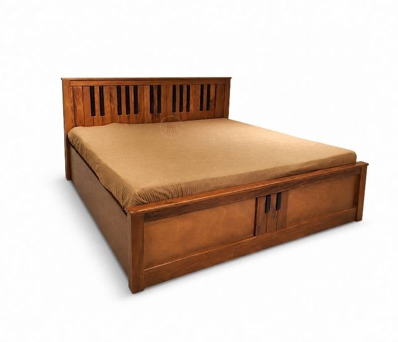 Image 8 for Piano King Size Hydraulic Box strorage Mahogany Wood