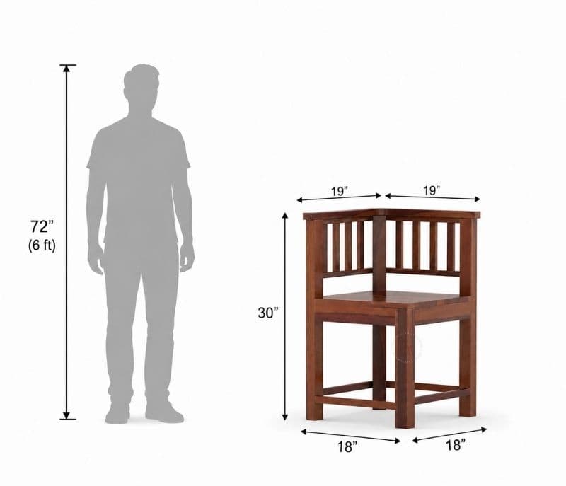 Image 16 for Vitaly Solid Sheesham Wood Dining Set (APT_PKU)