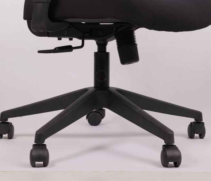 Image 9 for Leo Black Mesh Office Chair Adjustable Height Revolving Study Work from Home Chair Computer Desk Chair