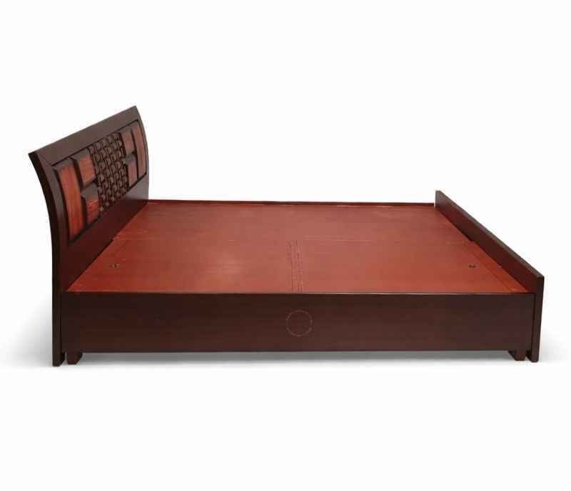 Image 11 for Malta Queen Sized Bed with Bed Box and Drawer Storage (Block Board, Brown) (EC)(BSK)