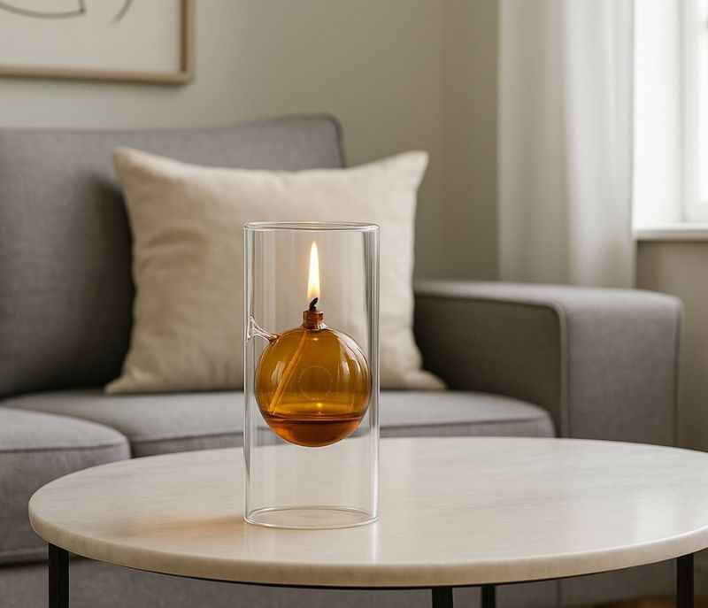 Image 1 for VM-10 Glass Oil Lamp Kerosene Lamp Tabletop Durable Desktop Party Desk Oil Lantern Home & Garden Home Decor (SKN)