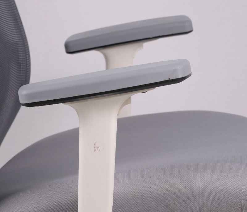 Image 8 for Hawk MB Grey White Ergonomic High-Back Mesh Office Chair Adjustable Height Revolving Study Work from Home Chair Computer Desk Chair Back Lumbar Support Ergonomic Chair Tilting Arm Support