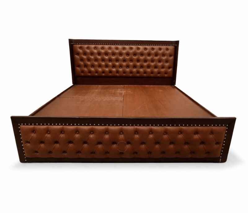 Image 8 for Chester King Sized Bed with Box Storage (Block Board, Dark Brown) (HYD)(BS - BSK)(WF)(BTM)(KORA)(BWD)(BS-EC)