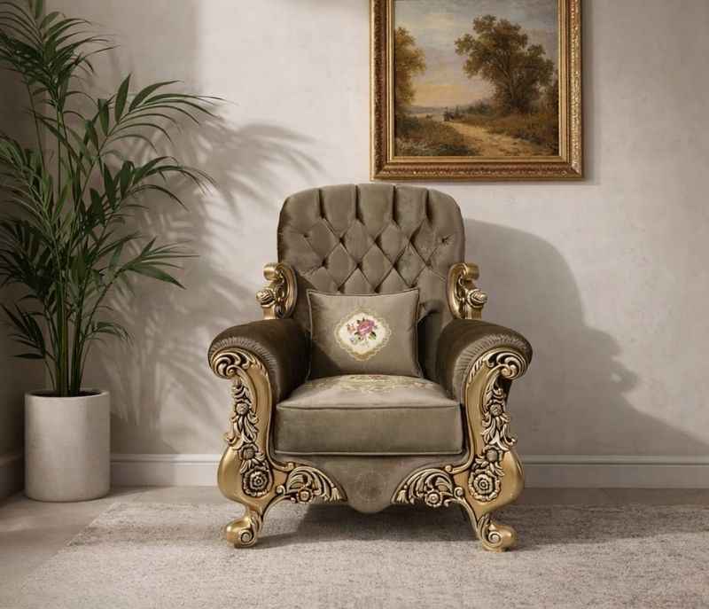 Opal Single Seater Velvet Fabric (KORA OTD)