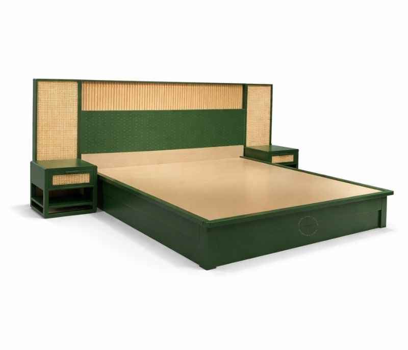 Image 6 for Green King Sized Bed with Hydraulic Bed Box (WF) (EC)