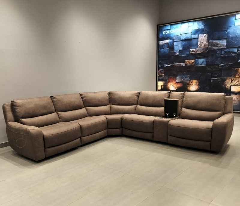 Image 7 for 70777 Recliner Console Armless Recliner Corner Suede Fabric (HYD)(KORA)(BS-CP)