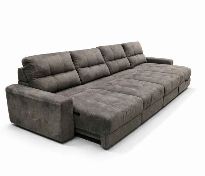 Image 5 for 80552 Electric Slider 3+ Lounger Velvet Suede Fabric (BS-CP)