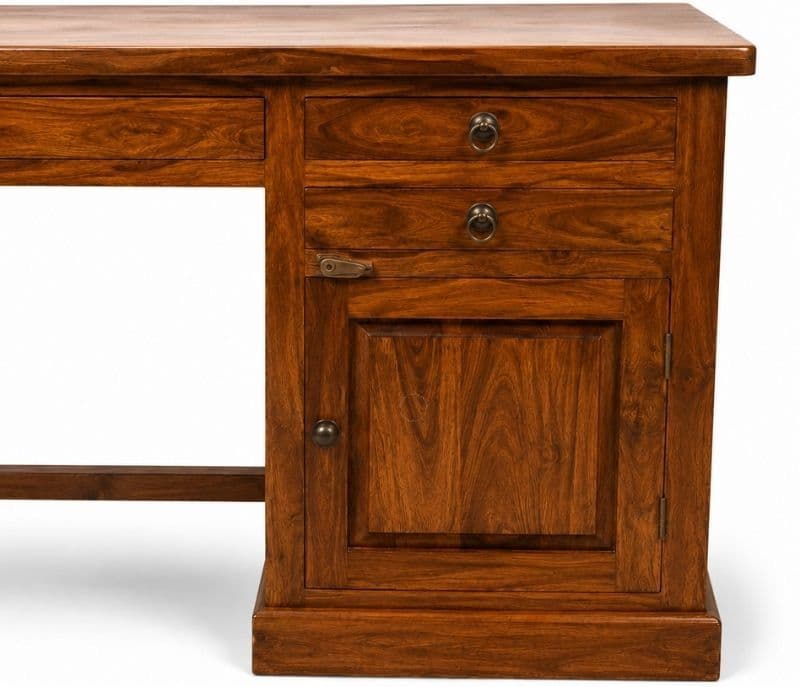 Image 5 for Lerniq Study Table Solid Sheesham Wood (Honey Finish) (SCV_PKU)