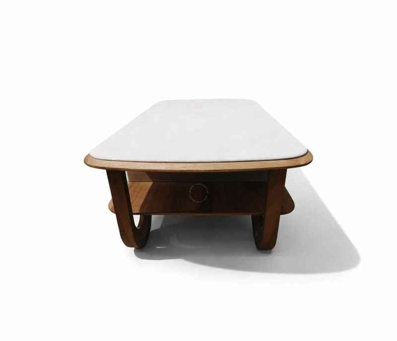 Image 5 for 2370 Center Table Marble Top And Wooden Combination (HYD)