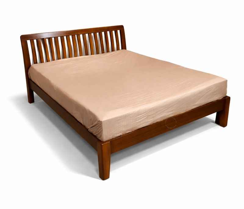 Image 3 for Strip Queen Sized Wooden Bed without Storage (BSK)