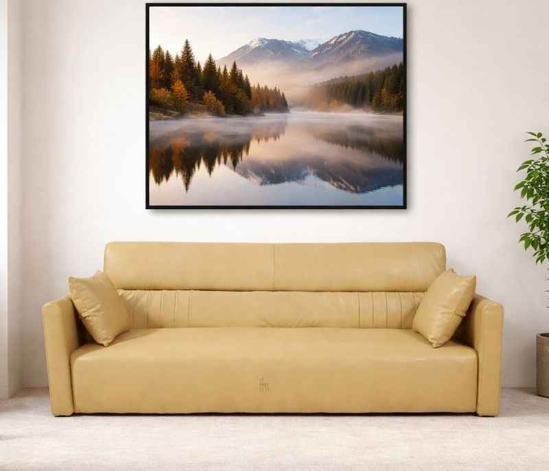 Image 1 for JV New Model Sofa Cum Bed 3 Seater Rexin Fabric (WH OTD)