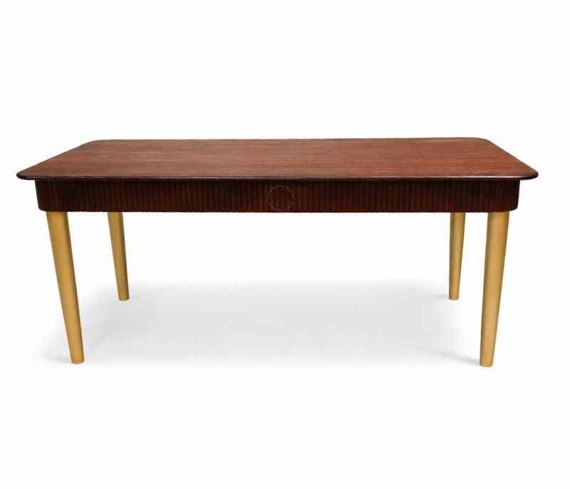 Image 10 for Fluted 1+6 Seater With Wooden Top Dining Set (BSK OTD)