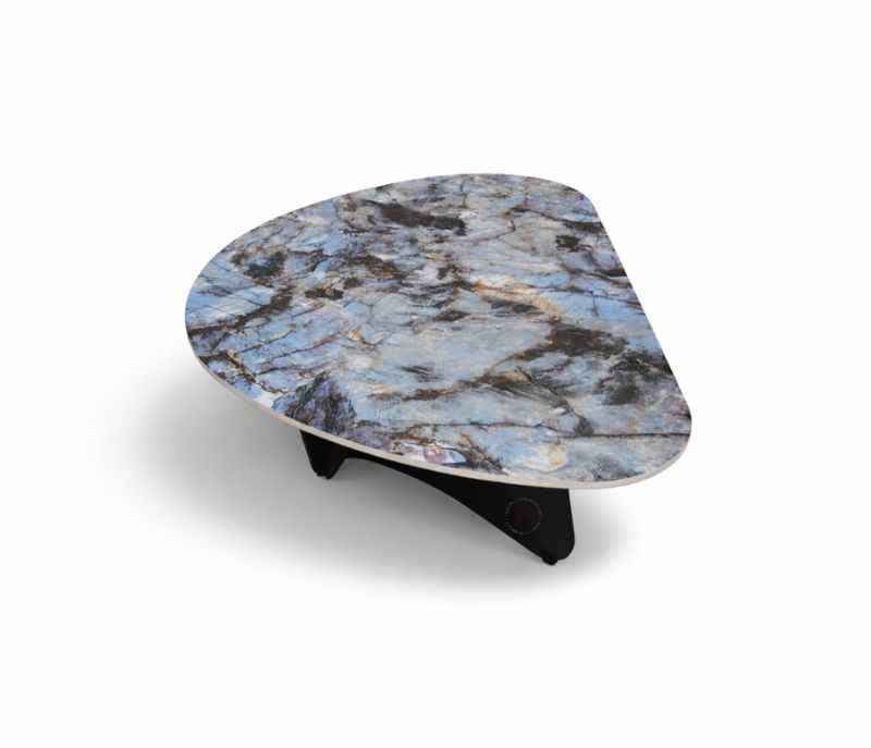 Image 6 for AH2460 Centre Table Ceramic Top And Black Metal Base (HYD)