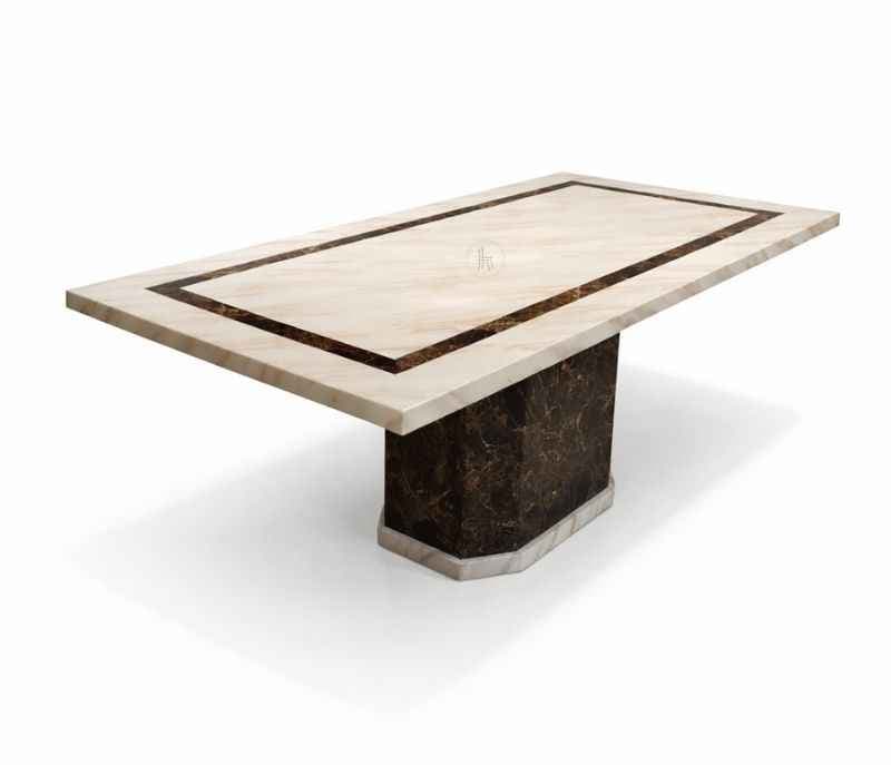 Image 17 for 606 6 Seater Marble Dining Set with Premium Leather Upholstery