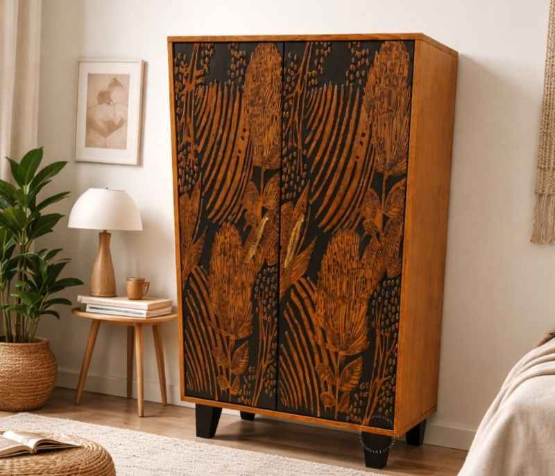 Image 2 for MWLG2521 Troplcana Wadrobe 90x50x180 Solid Accacia Wood (HYD OTD)