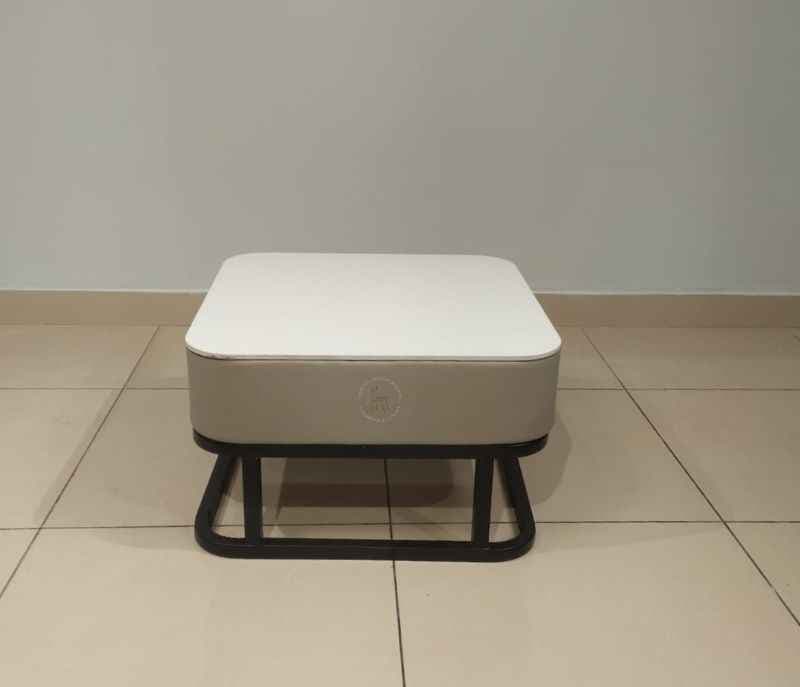 Image 8 for Instaa - 40856-C10-301 Powder Coted Metal Base & Glass With Centerdmarbal Marble Top (BSK)