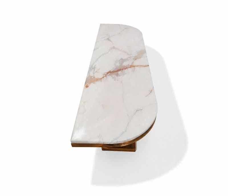 Image 7 for Console 56 Composite Marble Top With PVD Gold Metal Base (HYD)(CP)