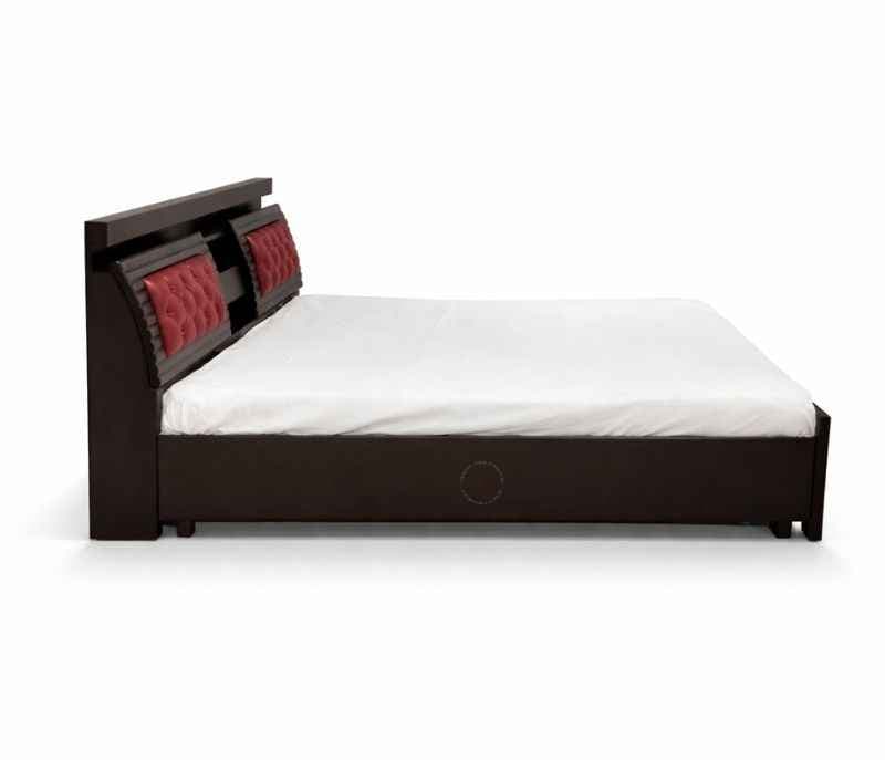 Image 4 for Bahubali King Sized Bed with Bed Box and Drawer Storage (Block Board, Brown)(BS-BTM)(WF)(BS- BSK)