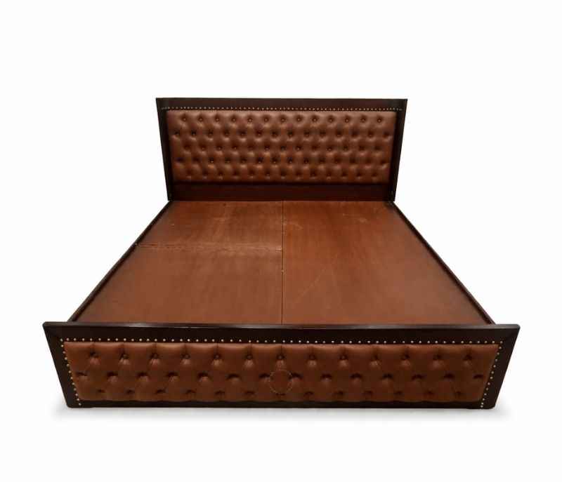 Image 6 for Chester King Sized Bed with Box Storage (Block Board, Dark Brown) (HYD)(BS - BSK)(WF)(BTM)(KORA)(BWD)(BS-EC)