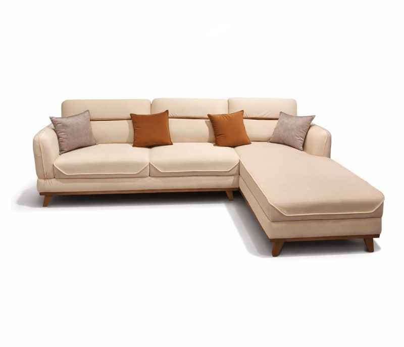 Image 3 for Boxter Sofa 3+L Seater Velvet Suede Fabric (EC)(HYD)(KORA)
