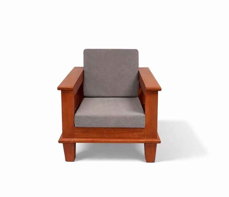 Image 9 for Wooden Sofa 3+1+1+Center Table Jute Fabric(BTM OTD)