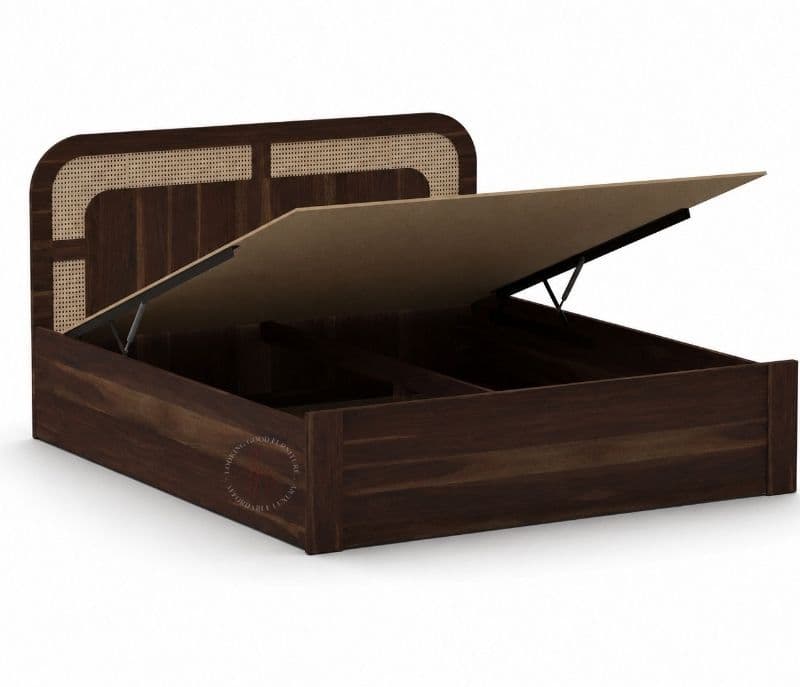 Image 6 for Casa Full Lifton Sheesham Wood Bed With Hydraulic Storage(WI)