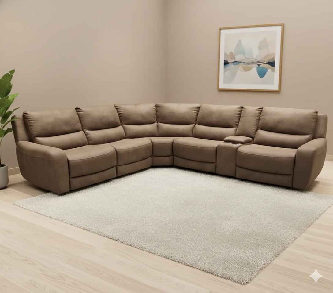 Image 4 for 70777 Recliner Console Armless Recliner Corner Suede Fabric (HYD)(KORA)(BS-CP)