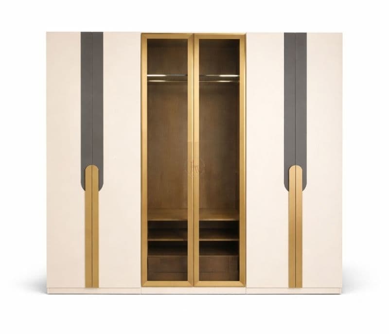Image 12 for 45005 Bedroom Set King Size 72x78 With Hydraulic Storage + Dresser 2 Bed Side Table + 6 Door Wardrobe (KORA OTD)