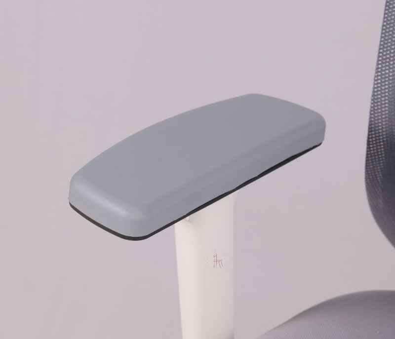 Image 9 for Hawk HB Grey White Ergonomic High-Back Mesh Office Chair Adjustable Height Revolving Study Work from Home Chair Computer Desk Chair Back Lumbar Support Ergonomic Chair Tilting Arm Support
