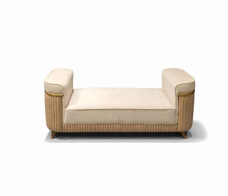 Image 8 for Charlie Sofa 3+2+2+Divider Miranda Wood With Suede Fabric Upholster (HYD)