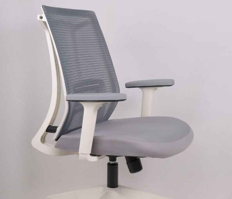 Image 5 for Twister MB White Ergonomic High-Back Mesh Office Chair Adjustable Height Revolving Study Work from Home Chair (WFH)/Computer Desk Chair Back Lumbar Support Ergonomic Chair Tilting Arm Support