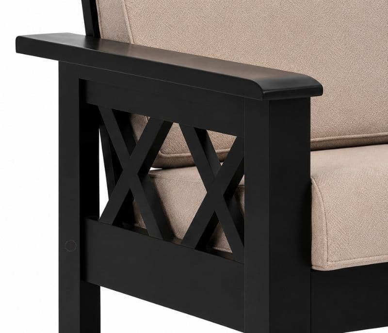 Image 8 for X Sofa 3+1+1 Seater Solid Rubber Wood (ZAM) (OWD)