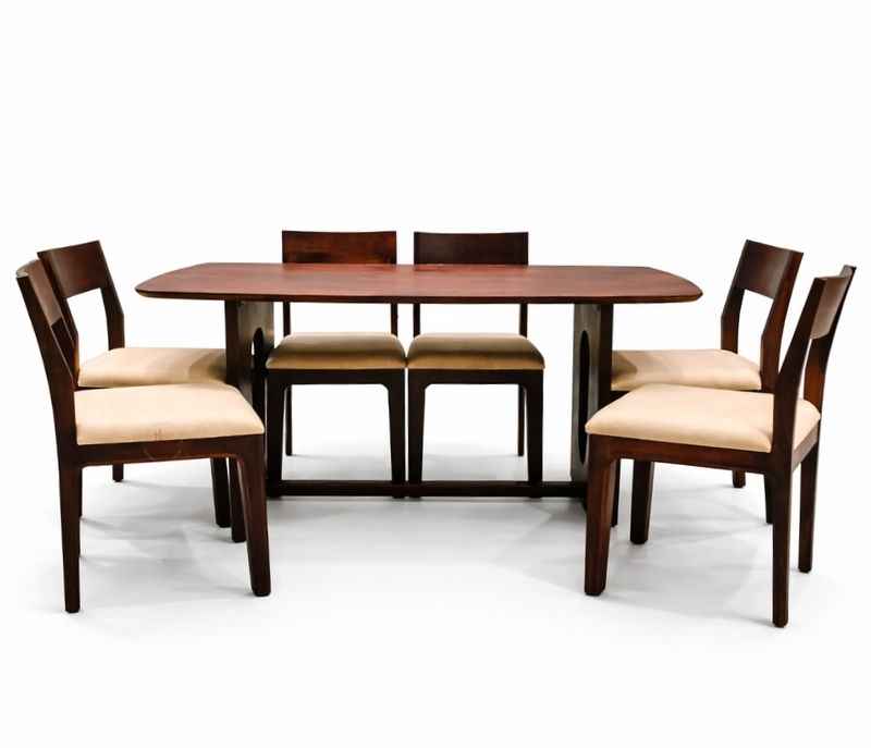 Image 3 for Danish Ovel Dining Table With Acacia wood 6+1