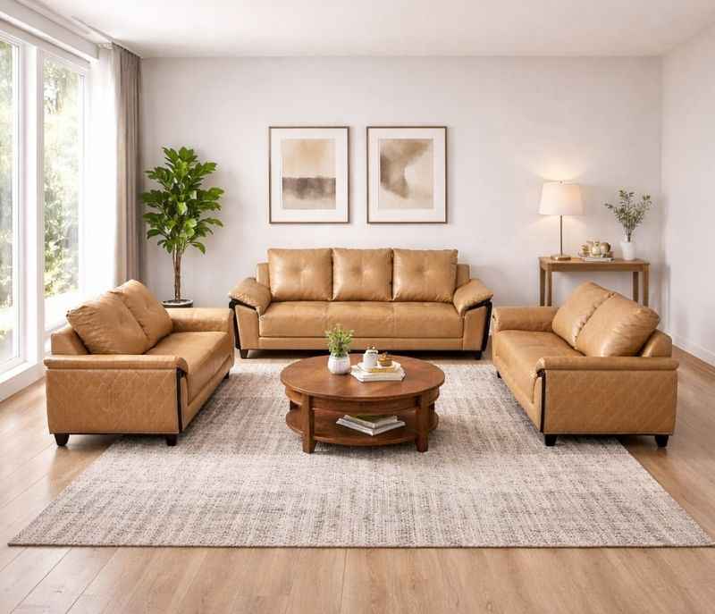 Image 1 for Audi Sofa 3+2+2 Seater PU Leather Fabric (WH OTD)