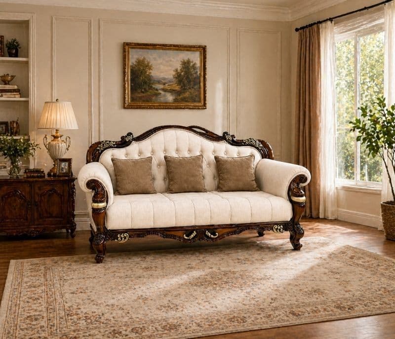 Image 7 for Cairo Carving Sofa Set 3+2+2+CT (RCH SF) (RIC) (OWD)