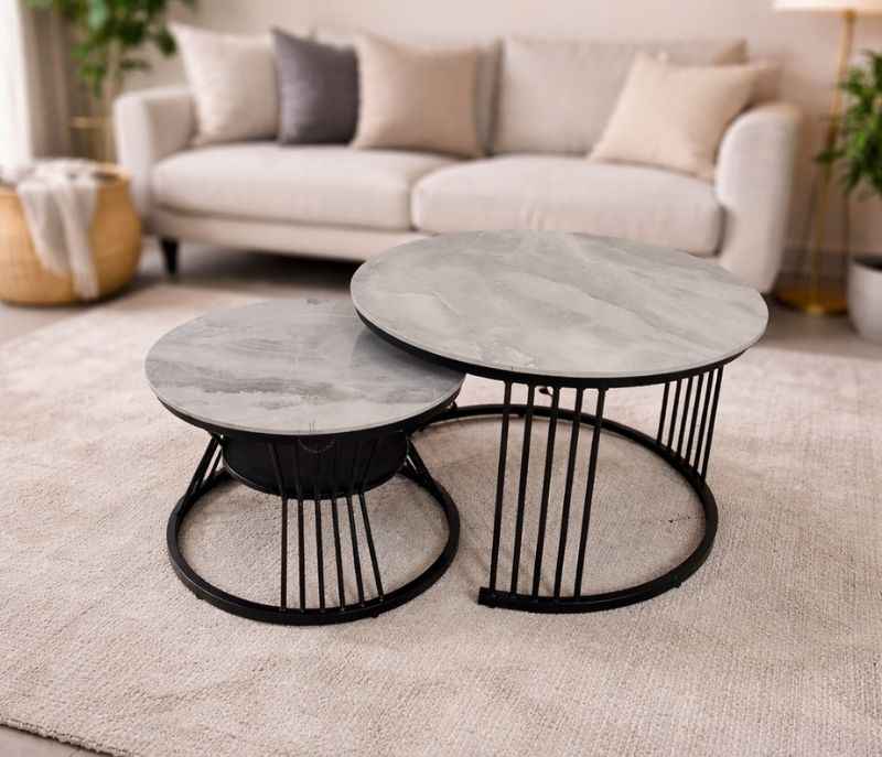 Image 1 for Insta 40988 Marble Top With Metal Base (BSK)