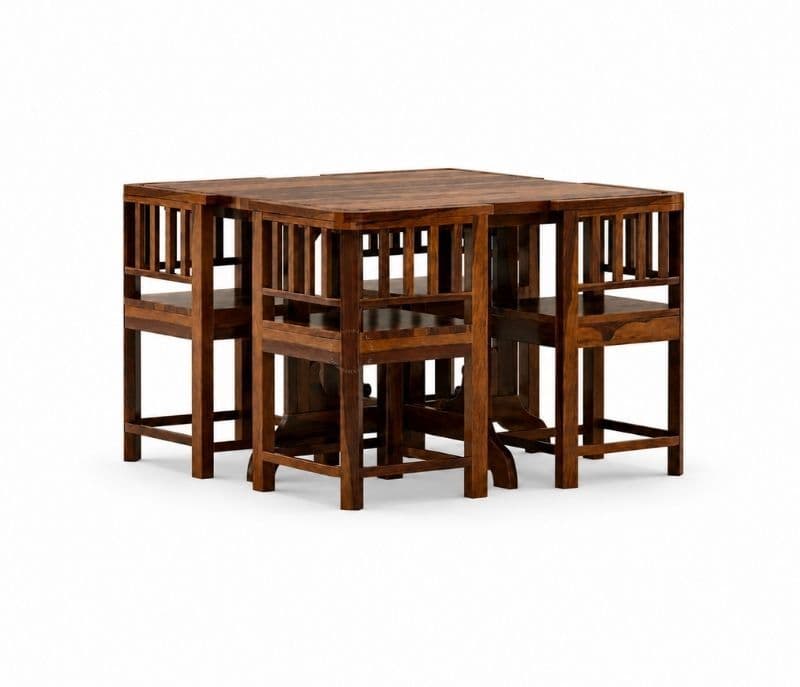 Image 6 for Vitaly Solid Sheesham Wood Dining Set (APT_PKU)