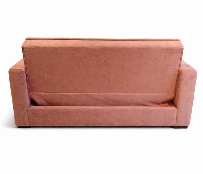 Image 10 for Anke Sofa Cum Bed 3 Seater Suede Fabric (Rust)