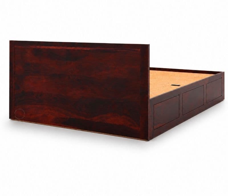 Image 6 for Haven Full Lifton Sheesham Wood Bed With Hydraulic Storage(WI)