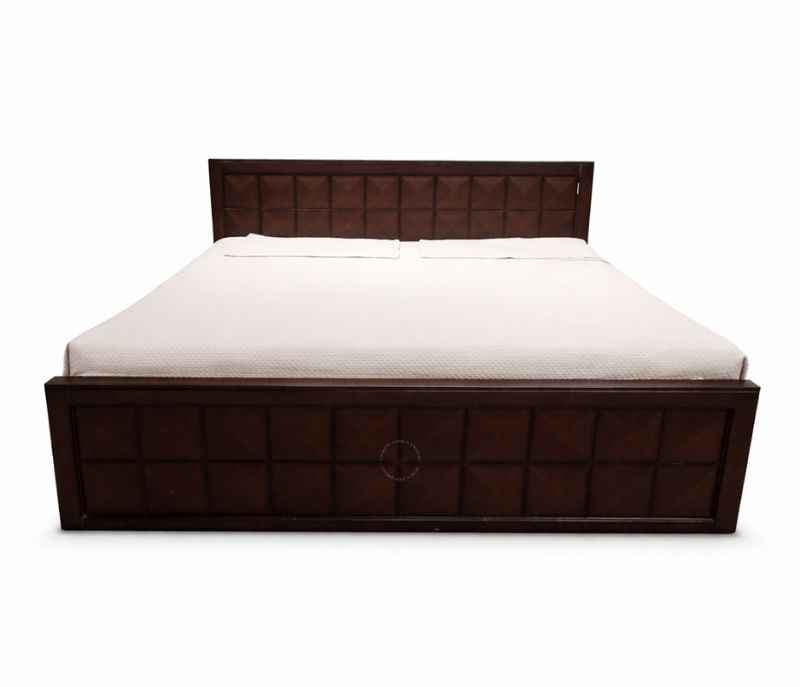 Image 3 for Ajmenia Queen Size Bed With Storage (Block Board, Dark - Brown)