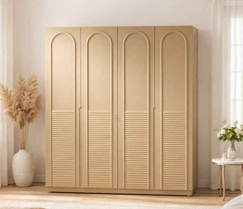 Image 5 for 21006 Bedroom Set King Size 72x78 With Hydraulic Storage + 2 Bed Side Table + 4 Door Wardrobe (WF OTD)