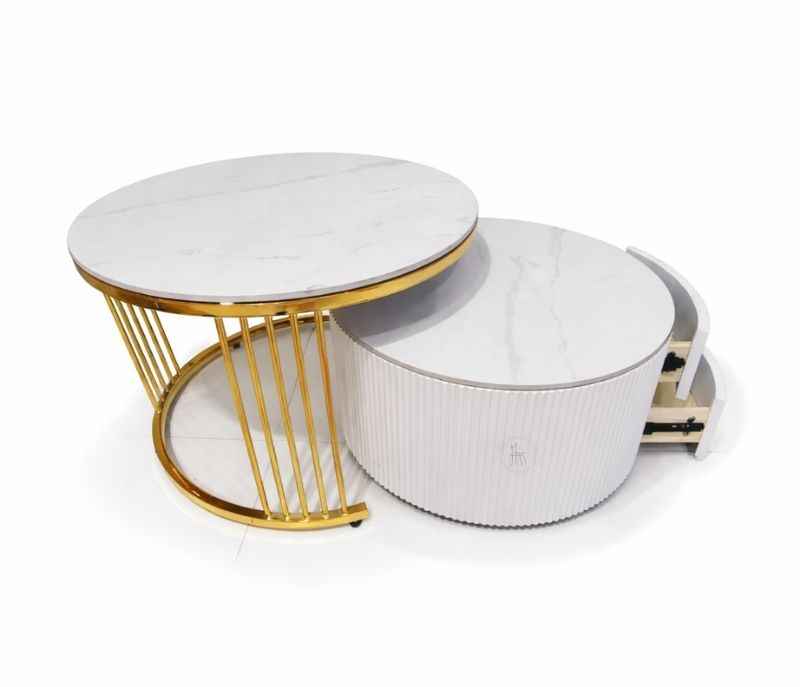 Image 4 for 605 Centre Table Ceramic Top With Storage (HYD)