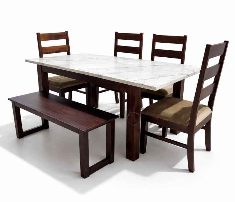 Image 4 for Dim Dining Set 1+4+Bench Seater (BWD)(BTM)