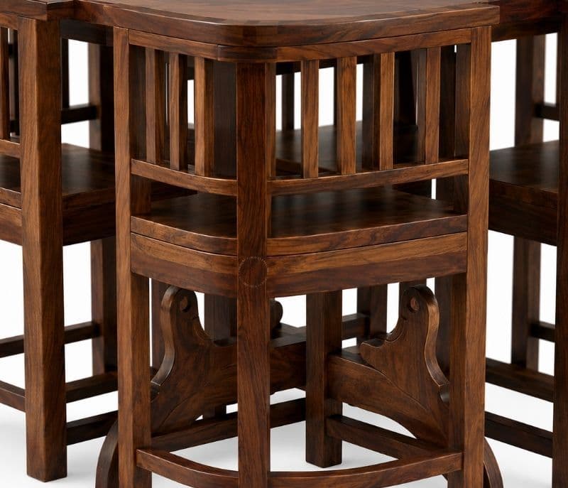 Image 8 for Vitaly Solid Sheesham Wood Dining Set (APT_PKU)