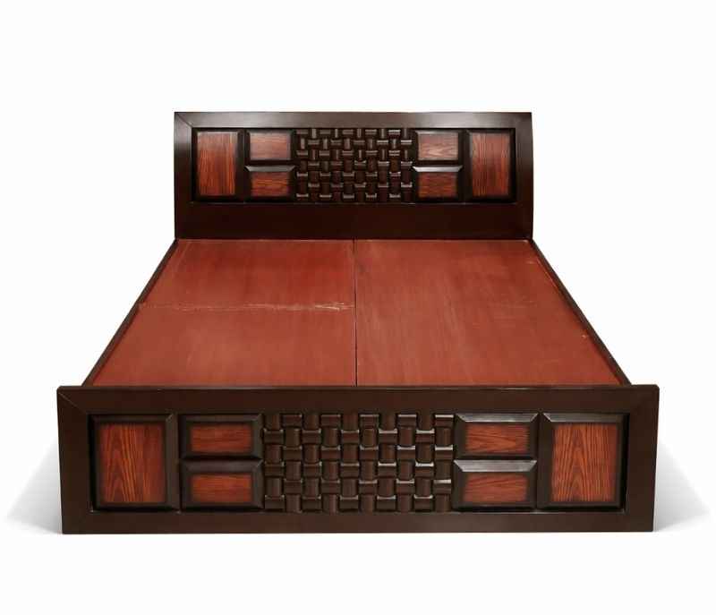 Image 8 for Malta Queen Sized Bed with Bed Box and Drawer Storage (Block Board, Brown) (EC)(BSK)