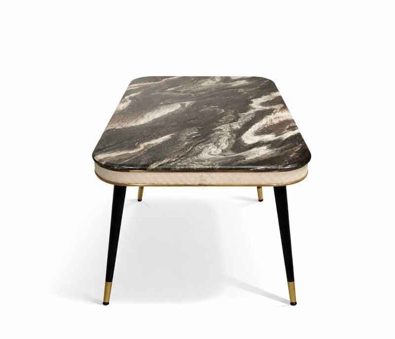 Image 10 for C140/307-Y10 Marble & Metal leg base with powder coated set 1+6