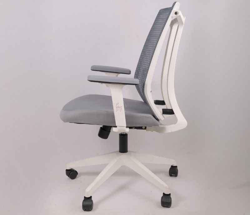Image 6 for Twister MB White Ergonomic High-Back Mesh Office Chair Adjustable Height Revolving Study Work from Home Chair (WFH)/Computer Desk Chair Back Lumbar Support Ergonomic Chair Tilting Arm Support