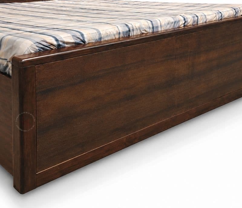 Image 5 for 2515 King Bed With Hydraulic Storage And Leatherette With Rubber Wood (BSK)